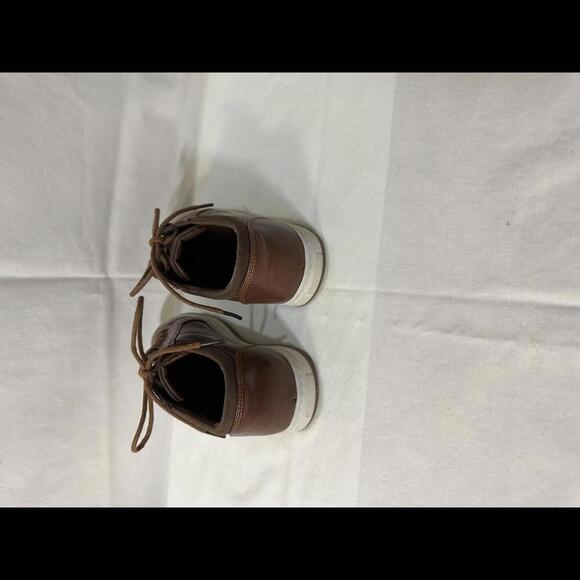 Kids' Brown Leather Sneaker Oxfords - Size 11 - Picture 6 of 8
